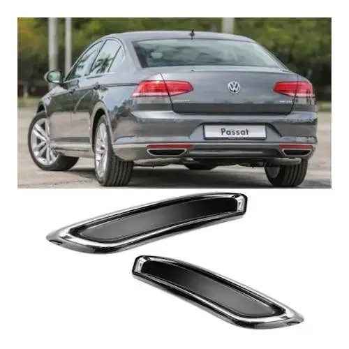 Chrome Stainless Steel B8 Exhaust Diffuser Frame for VW Passat - Easy Install, Compatible with TSI, FSI, TDI Models!