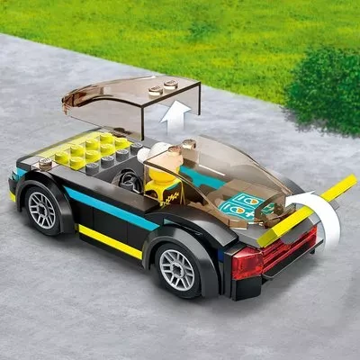 LEGO City 60383 Electric Sports Car: Futuristic Design for Thrilling Play!