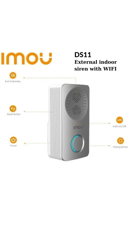 Imou DS11 Wi-Fi External Indoor Siren for DB11 | Enhanced Security Alert System