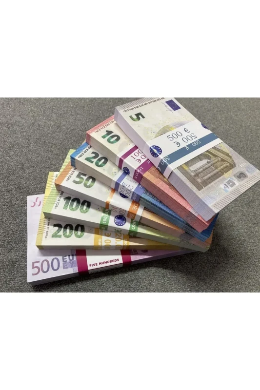 AYKAR SOUVENIR 350 Pieces Mixed Euro Banknotes for Weddings & Games