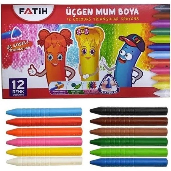 FATİH 12-PIECE TRIANGLE CRAYON