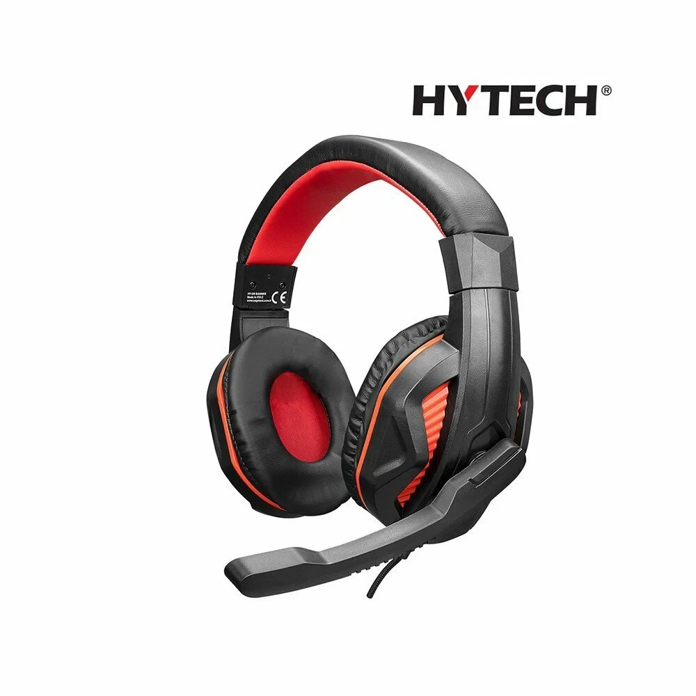 HYTECH HY-G9 Banner Black Red Gaming Headset with Microphone - Immersive Audio Experience for Gamers