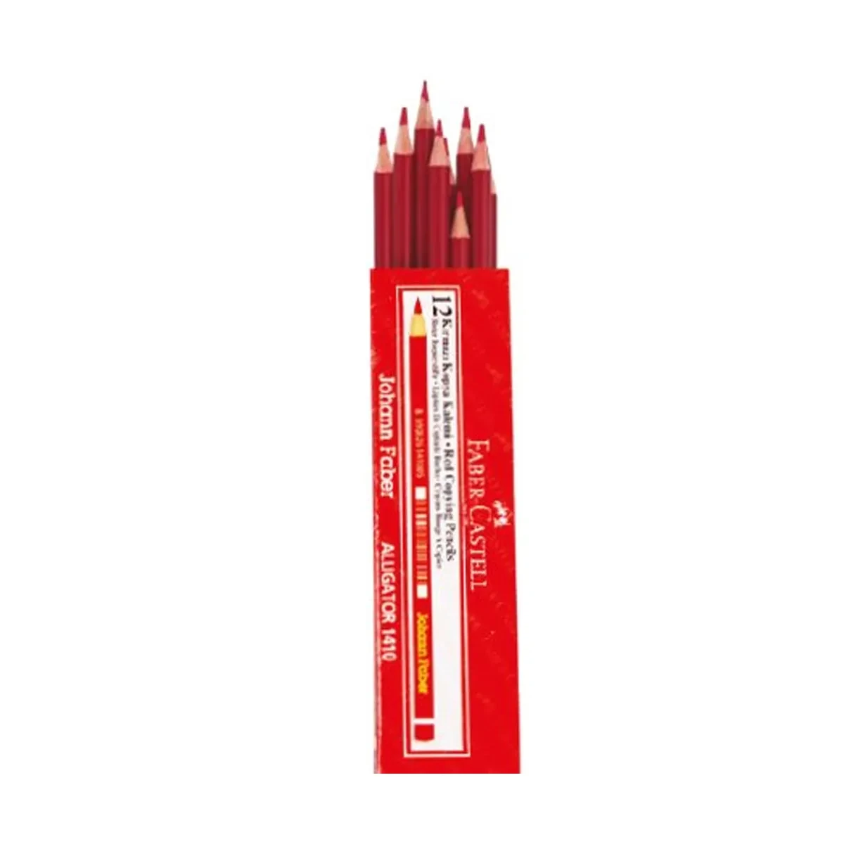 faber castell 12 red pencil box