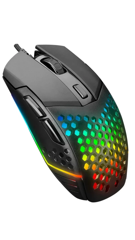 Everest SMX-G19 ANGARD RGB Gaming Mouse - 7200 DPI - Lightweight Design - 6 Customizable Buttons - Perfect for Valorant or CS2