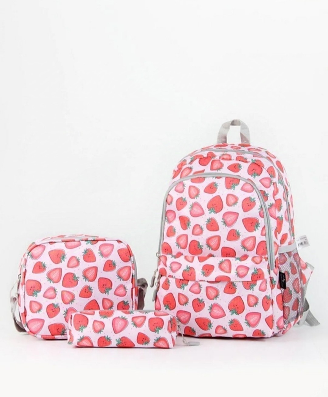 3-Piece School Bag Set Strawberry /plcan2079.340