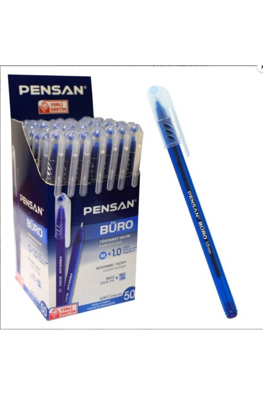 Ballpoint Pen Blue FF015-Pack of 50,Ideal for Office Use,Ideal for Extended Writing,Smooth and Consistent Ink Flow